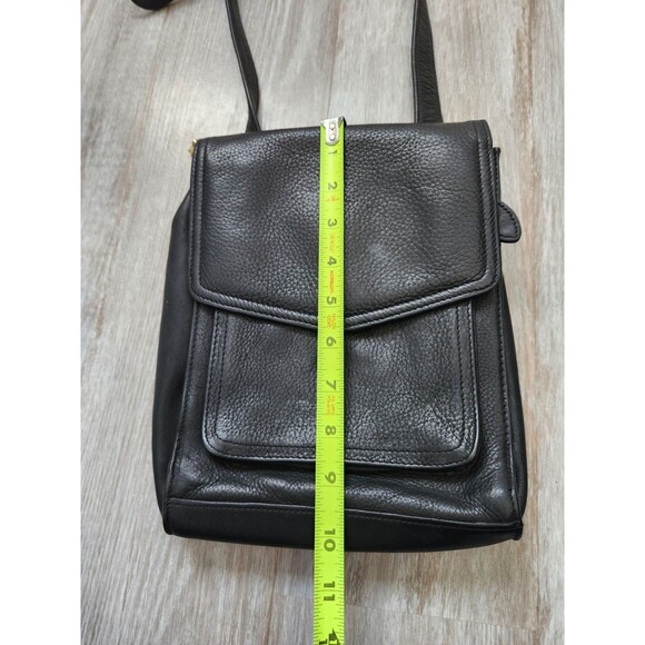 Vintage Fossil 1954 Black Leather Crossbody Shoulder Bag Purse  75082 Handbag - Picture 13 of 16